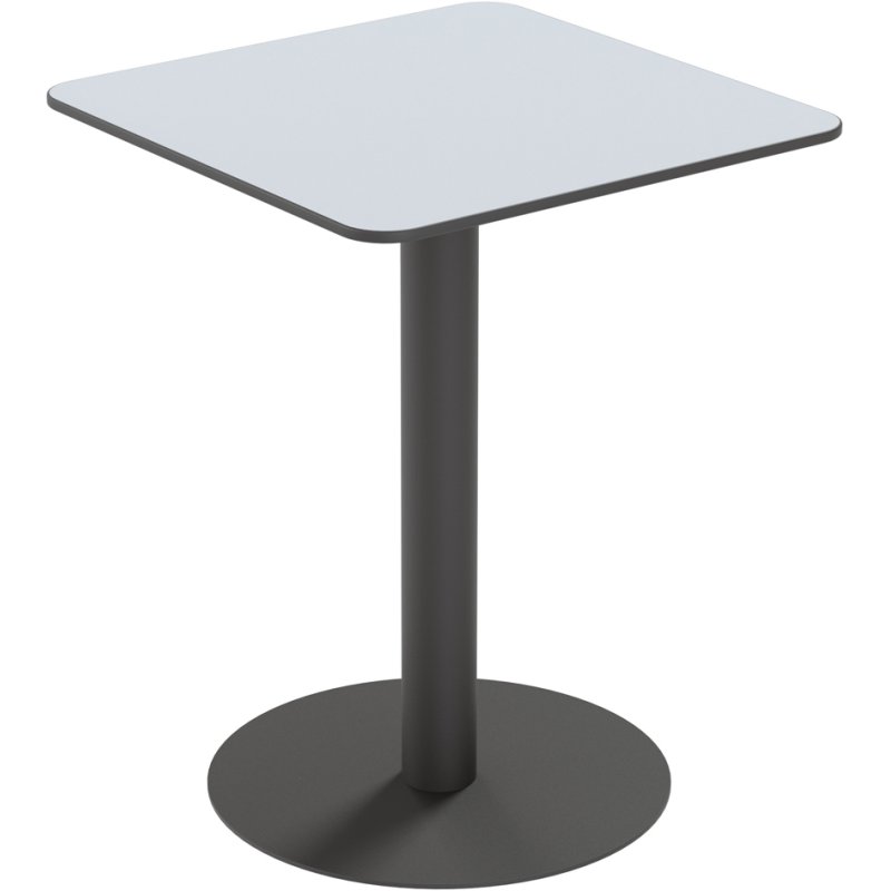 PAPERFLOW table de jardin CROSS, diamètre 800 mm, gris